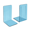 Bookends Plastic Clear Blue